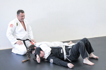 women training jiu-jitsu